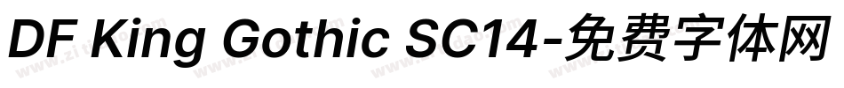DF King Gothic SC14字体转换